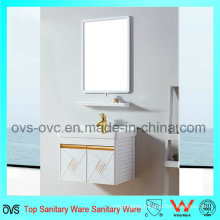 Promotional Wall Installed Wash Basin Aluminum Bathroom Cabinet